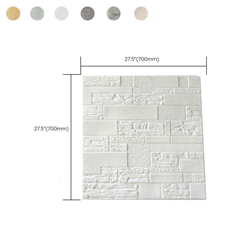 Modern Wall Plank 3D Brick Bathroom Living Room Wall Panels Set of 40 Clearhalo 'Flooring 'Home Improvement' 'home_improvement' 'home_improvement_wall_paneling' 'Wall Paneling' 'wall_paneling' 'Walls & Ceilings' Walls and Ceiling' 1200x1200_2782ff12-6365-4a22-8fce-bcfc869ee4f1