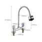 Modern Pre-Rinse Kitchen Faucet Brass Knob Handle Swivel Spout Kitchen Sink Faucet Clearhalo 'Home Improvement' 'home_improvement' 'home_improvement_kitchen_faucets' 'Kitchen Faucets' 'Kitchen Remodel & Kitchen Fixtures' 'Kitchen Sinks & Faucet Components' 'kitchen_faucets' 1200x1200_278768da-fbd0-4969-8385-d5164b4397dc