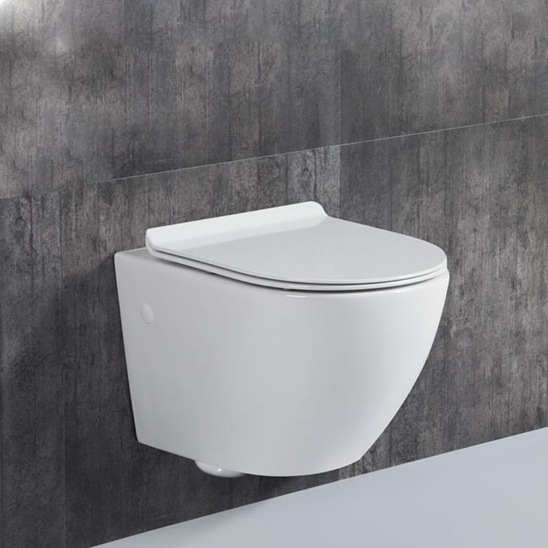 Modern Wall Mount Toilet White Toilet Bowl with Seat for Washroom Clearhalo 'Bathroom Remodel & Bathroom Fixtures' 'Home Improvement' 'home_improvement' 'home_improvement_toilets' 'Toilets & Bidets' 'Toilets' 1200x1200_2788fd44-9583-4fc5-93ef-b4a753ed8abb