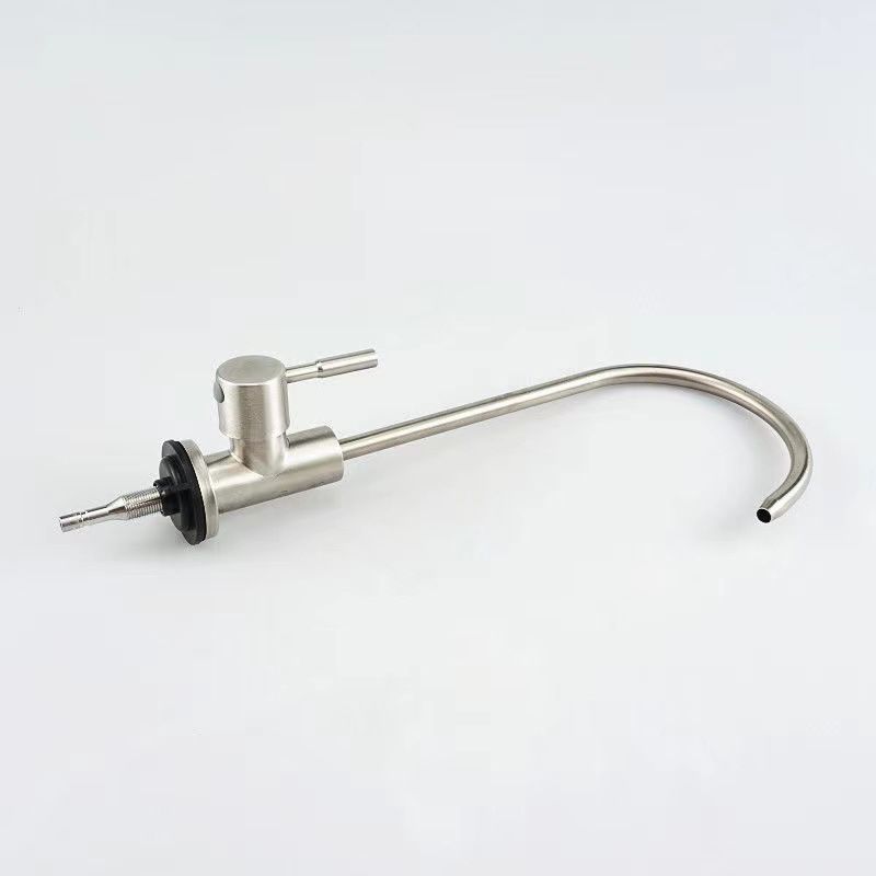 Modern 1-Handle Faucet with Water Dispenser 1-Hole Standard Kitchen Faucet Clearhalo 'Home Improvement' 'home_improvement' 'home_improvement_kitchen_faucets' 'Kitchen Faucets' 'Kitchen Remodel & Kitchen Fixtures' 'Kitchen Sinks & Faucet Components' 'kitchen_faucets' 1200x1200_27b3a7c5-9ea9-4ea1-a87a-82ae17a5d73c