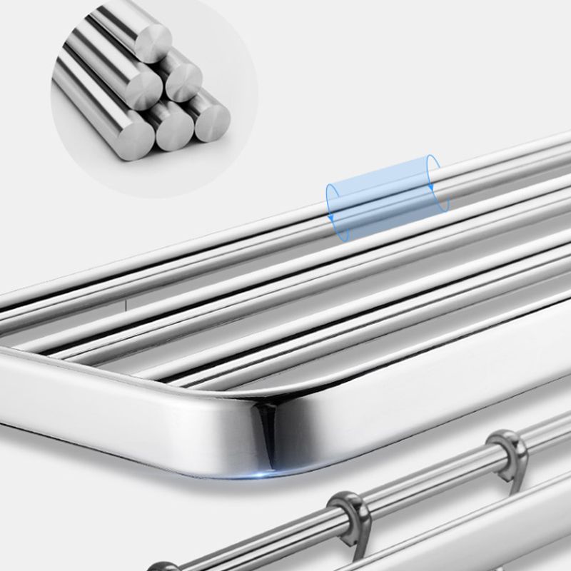 Modern Bath Hardware Set Stainless Steel Bath Shelf Paper Holder Bathroom Accessory Kit Clearhalo 'Bathroom Hardware Sets' 'Bathroom Hardware' 'Bathroom Remodel & Bathroom Fixtures' 'bathroom_hardware_sets' 'Home Improvement' 'home_improvement' 'home_improvement_bathroom_hardware_sets' 1200x1200_27c62d93-012c-4253-9c32-abde78785935