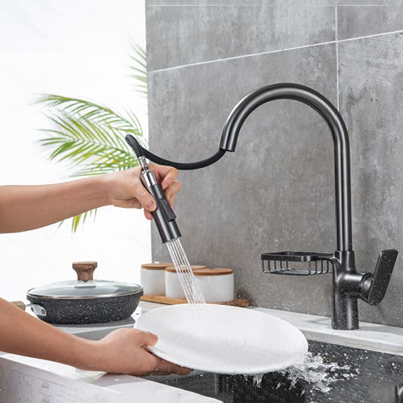 Modern 1-Handle Faucet Copper with Pull out Sprayer with Water Dispenser Faucet Clearhalo 'Home Improvement' 'home_improvement' 'home_improvement_kitchen_faucets' 'Kitchen Faucets' 'Kitchen Remodel & Kitchen Fixtures' 'Kitchen Sinks & Faucet Components' 'kitchen_faucets' 1200x1200_280dfeaa-e6a2-4b5c-8c82-86a51ce45049