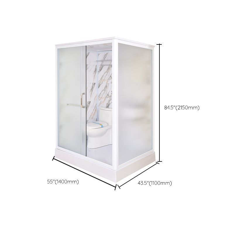 Framed Tempered Glass Shower Enclosure with Pedestal Full-Framed Shower Enclosure Clearhalo 'Bathroom Remodel & Bathroom Fixtures' 'Home Improvement' 'home_improvement' 'home_improvement_shower_stalls_enclosures' 'Shower Stalls & Enclosures' 'shower_stalls_enclosures' 'Showers & Bathtubs' 1200x1200_280f56f2-7cbf-402c-8d10-dec5c8cfe39f