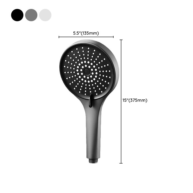 Plastic Hand Shower Round Handheld Shower Head with Self-Cleaning Clearhalo 'Bathroom Remodel & Bathroom Fixtures' 'Home Improvement' 'home_improvement' 'home_improvement_shower_heads' 'Shower Heads' 'shower_heads' 'Showers & Bathtubs Plumbing' 'Showers & Bathtubs' 1200x1200_280fb3fa-44dc-4eb7-aaec-cbb12bca6034