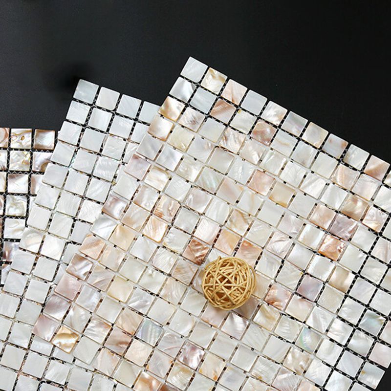 Modern Peel and Stick Wall Tile Stone Composite Grid Peel and Stick Tiles for Shower Clearhalo 'Flooring 'Home Improvement' 'home_improvement' 'home_improvement_peel_stick_blacksplash' 'Peel & Stick Backsplash Tile' 'peel_stick_blacksplash' 'Walls & Ceilings' Walls and Ceiling' 1200x1200_28188ae6-5698-4e39-9153-cc747b25d866