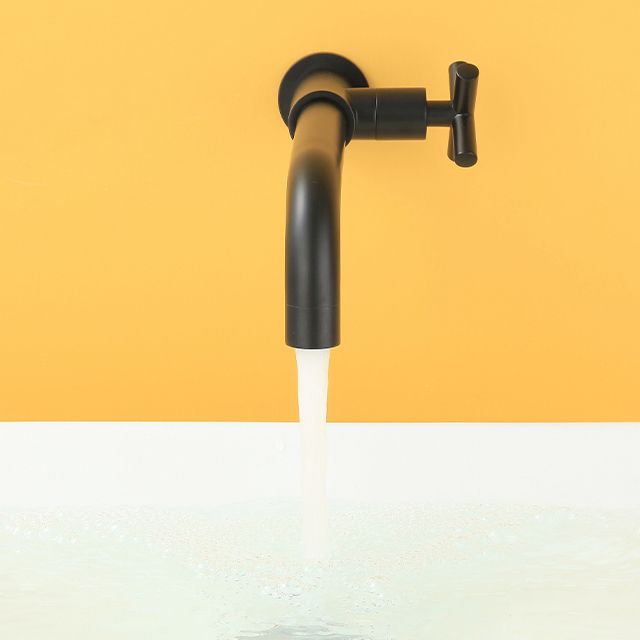 Widespread Wall Mounted Bathroom Sink Faucet Cross Handle Low Arc Faucet Clearhalo 'Bathroom Remodel & Bathroom Fixtures' 'Bathroom Sink Faucets' 'Bathroom Sinks & Faucet Components' 'bathroom_sink_faucets' 'Home Improvement' 'home_improvement' 'home_improvement_bathroom_sink_faucets' 1200x1200_282afa53-934e-465e-a91d-5212be847c17