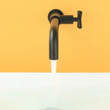 Widespread Wall Mounted Bathroom Sink Faucet Cross Handle Low Arc Faucet Clearhalo 'Bathroom Remodel & Bathroom Fixtures' 'Bathroom Sink Faucets' 'Bathroom Sinks & Faucet Components' 'bathroom_sink_faucets' 'Home Improvement' 'home_improvement' 'home_improvement_bathroom_sink_faucets' 1200x1200_282afa53-934e-465e-a91d-5212be847c17