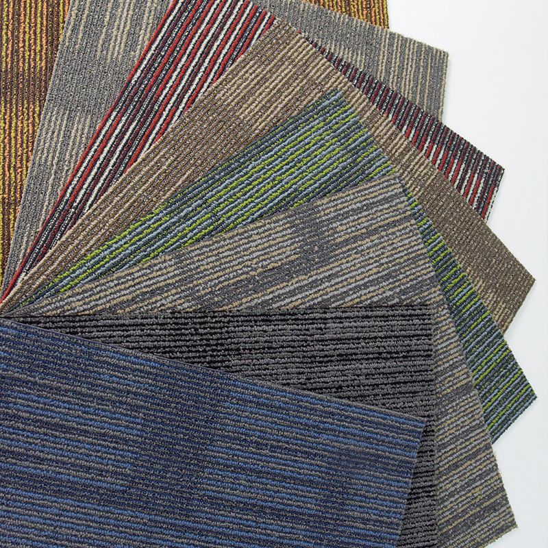 Carpet Tile Non-Skid Fade Resistant Geometry Loose Lay Carpet Tiles Bedroom Clearhalo 'Carpet Tiles & Carpet Squares' 'carpet_tiles_carpet_squares' 'Flooring 'Home Improvement' 'home_improvement' 'home_improvement_carpet_tiles_carpet_squares' Walls and Ceiling' 1200x1200_2833f7ba-5550-4bc9-ad3b-e293bf5cf785