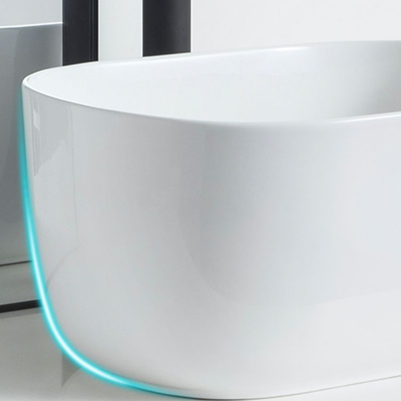 Modern Vessel Lavatory Sink Oval Porcelain with Pop-Up Drain Vessel Sink Clearhalo 'Bathroom Remodel & Bathroom Fixtures' 'Bathroom Sinks & Faucet Components' 'Bathroom Sinks' 'bathroom_sink' 'Home Improvement' 'home_improvement' 'home_improvement_bathroom_sink' 1200x1200_2885e890-8d32-40af-8339-73ec8d3b8561