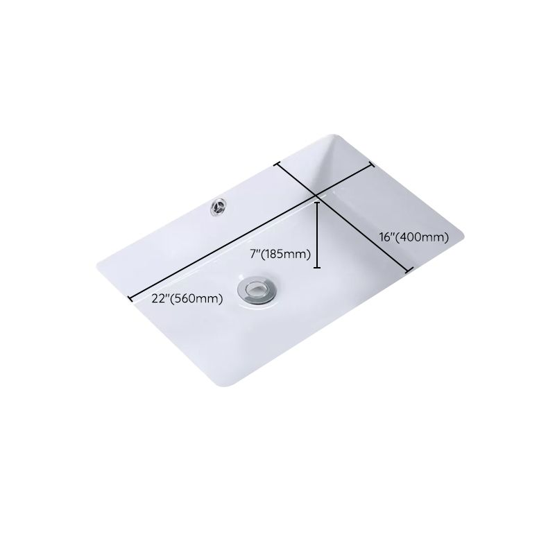 Modern Bathroom Sink Rectangular Vessel Lavatory Sink Pop-Up Drain Clearhalo 'Bathroom Remodel & Bathroom Fixtures' 'Bathroom Sinks & Faucet Components' 'Bathroom Sinks' 'bathroom_sink' 'Home Improvement' 'home_improvement' 'home_improvement_bathroom_sink' 1200x1200_288fa7e4-df2f-45c9-80fd-0957475e5ead