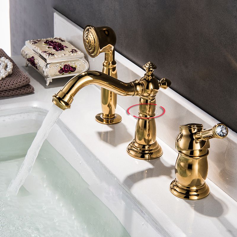 Deck Mounted Roman Tub Faucet Bronze Low Arc Roman Tub Faucet Set Clearhalo 'Bathroom Remodel & Bathroom Fixtures' 'Bathtub Faucets' 'bathtub_faucets' 'Home Improvement' 'home_improvement' 'home_improvement_bathtub_faucets' 1200x1200_28b76e67-7659-4a98-9700-6129793a72cf