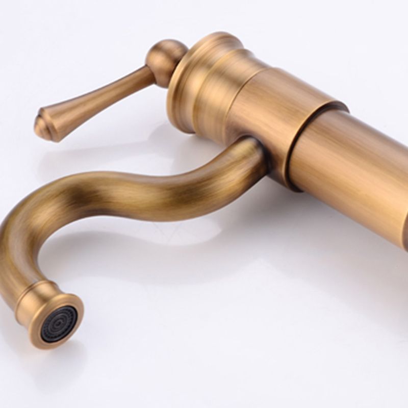 Classic Vessel Sink Bathroom Faucet Swivel Spout Single Handle Vessel Sink Faucet Clearhalo 'Bathroom Remodel & Bathroom Fixtures' 'Bathroom Sink Faucets' 'Bathroom Sinks & Faucet Components' 'bathroom_sink_faucets' 'Home Improvement' 'home_improvement' 'home_improvement_bathroom_sink_faucets' 1200x1200_28db277a-d7cb-41ca-bd20-7c2e3e565757