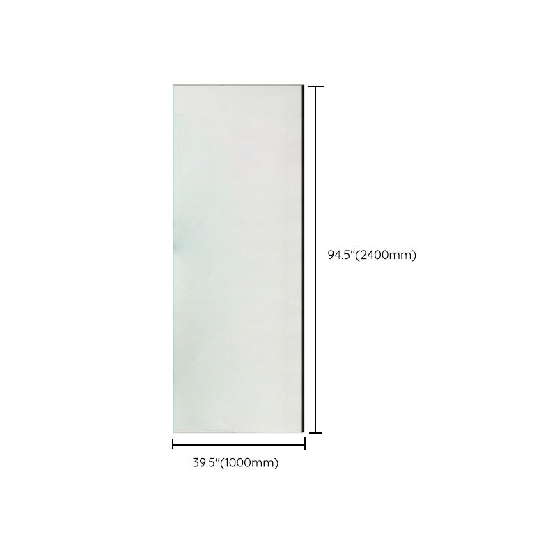 Modern Transparent Fixed Glass Panel Single Fixed Shower Screen Clearhalo 'Bathroom Remodel & Bathroom Fixtures' 'Home Improvement' 'home_improvement' 'home_improvement_shower_tub_doors' 'Shower and Tub Doors' 'shower_tub_doors' 'Showers & Bathtubs' 1200x1200_28ec5d3d-6f62-401e-9d26-02a1b93ca534
