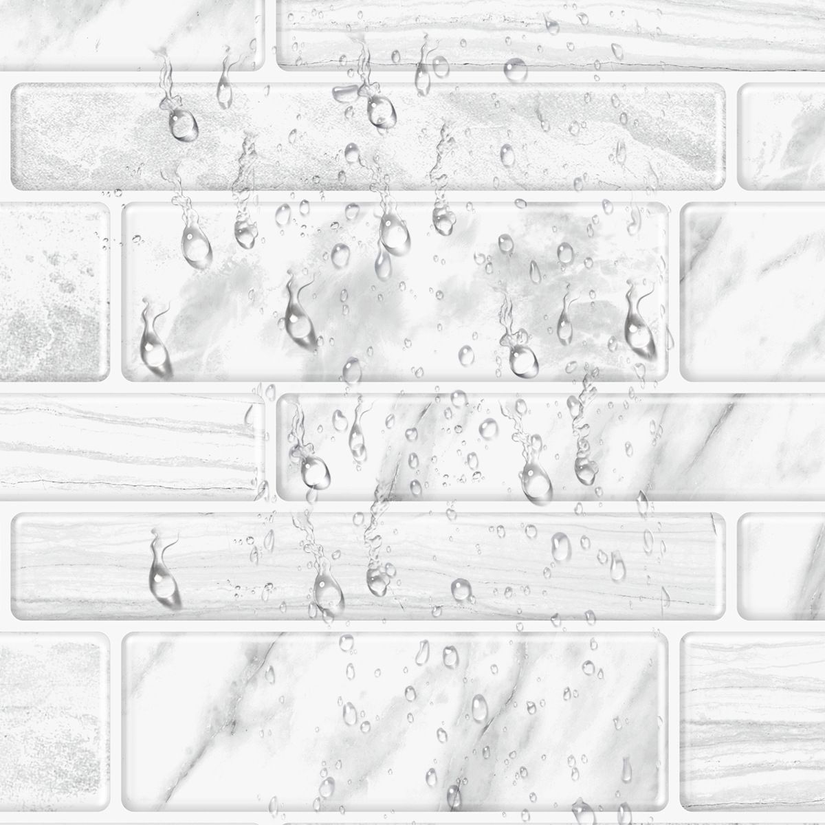Square Peel & Stick Tile Stone Composite Subway Tile for Backsplash Wall Clearhalo 'Flooring 'Home Improvement' 'home_improvement' 'home_improvement_peel_stick_blacksplash' 'Peel & Stick Backsplash Tile' 'peel_stick_blacksplash' 'Walls & Ceilings' Walls and Ceiling' 1200x1200_28f95bce-17aa-4616-a79d-08051a8259a1