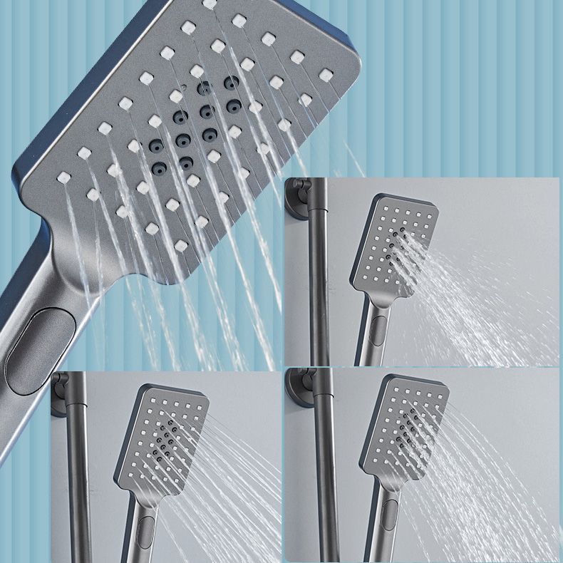 Modern Adjustable Shower Stainless Steel Shower Head Shower Faucet on Wall Clearhalo 'Bathroom Remodel & Bathroom Fixtures' 'Home Improvement' 'home_improvement' 'home_improvement_shower_faucets' 'Shower Faucets & Systems' 'shower_faucets' 'Showers & Bathtubs Plumbing' 'Showers & Bathtubs' 1200x1200_28fc3048-75a3-409b-a1c7-fd6ed52f620b