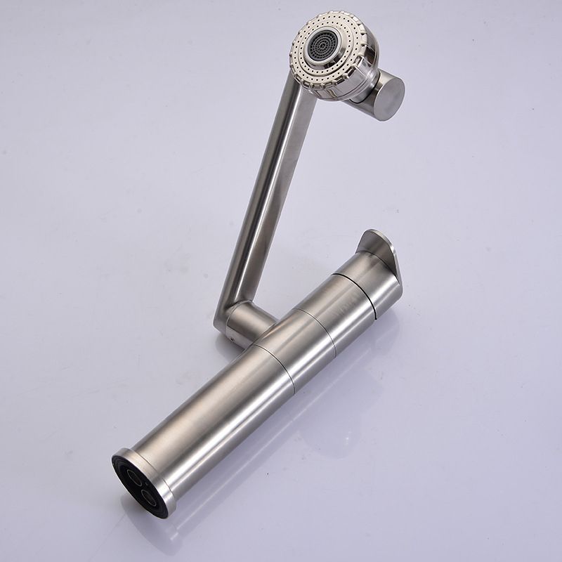 Modern Sink Faucet Solid Color Stainless Steel Basin Lavatory Faucet Clearhalo 'Bathroom Remodel & Bathroom Fixtures' 'Bathroom Sink Faucets' 'Bathroom Sinks & Faucet Components' 'bathroom_sink_faucets' 'Home Improvement' 'home_improvement' 'home_improvement_bathroom_sink_faucets' 1200x1200_290676c6-c86c-463b-9027-90e1ae1c4911