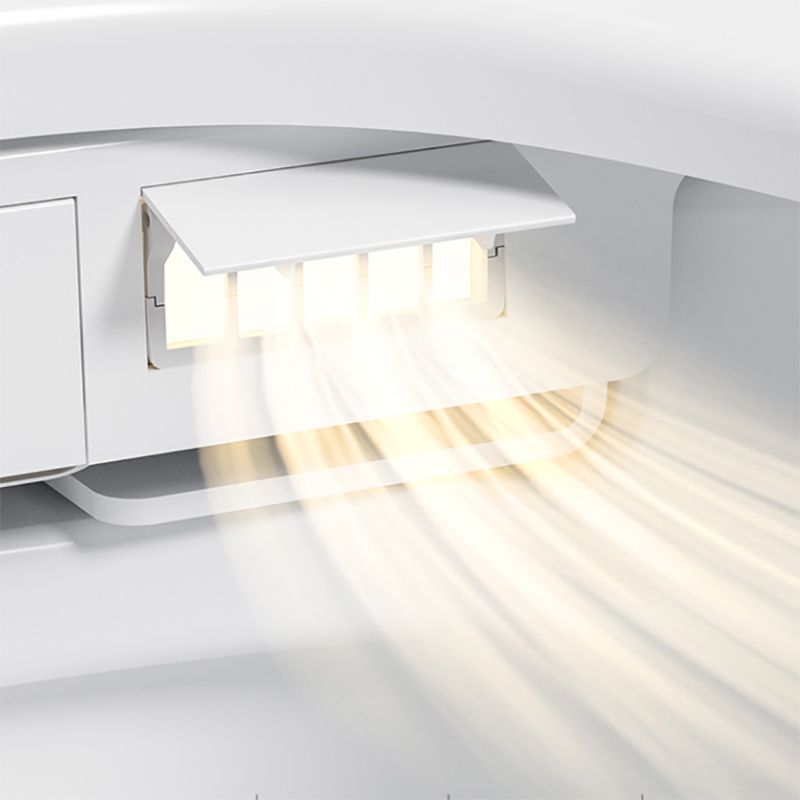 Contemporary Floor Standing Bidet Round White Heated Seat Warm Air Dryer Clearhalo 'Bathroom Remodel & Bathroom Fixtures' 'Bidets' 'Home Improvement' 'home_improvement' 'home_improvement_bidets' 'Toilets & Bidets' 1200x1200_290d924d-ece2-4691-8ea5-b4d3510e1946