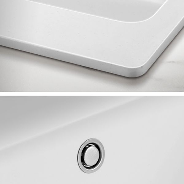 Kitchen Sink Ceramic Rectangular Anti-spill Pull-out Faucet Sink Clearhalo 'Home Improvement' 'home_improvement' 'home_improvement_kitchen_sinks' 'Kitchen Remodel & Kitchen Fixtures' 'Kitchen Sinks & Faucet Components' 'Kitchen Sinks' 'kitchen_sinks' 1200x1200_290e32f7-babe-4297-8204-20fb8c389dc2