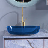 Contemporary Bathroom Sink Glass Oval-Shape Vessel Bathroom Sink with Pop-Up Drain Clearhalo 'Bathroom Remodel & Bathroom Fixtures' 'Bathroom Sinks & Faucet Components' 'Bathroom Sinks' 'bathroom_sink' 'Home Improvement' 'home_improvement' 'home_improvement_bathroom_sink' 1200x1200_2915a55e-ea46-4e0d-9545-93a68cb7a7aa