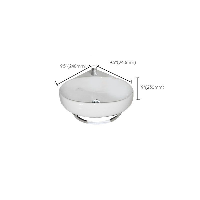 Bathroom Sink White Ceramic Wall-mounted Mirror Faucet Anti-spill Sink Clearhalo 'Bathroom Remodel & Bathroom Fixtures' 'Bathroom Sinks & Faucet Components' 'Bathroom Sinks' 'bathroom_sink' 'Home Improvement' 'home_improvement' 'home_improvement_bathroom_sink' 1200x1200_29199f06-820d-4e88-8589-1916f2483424