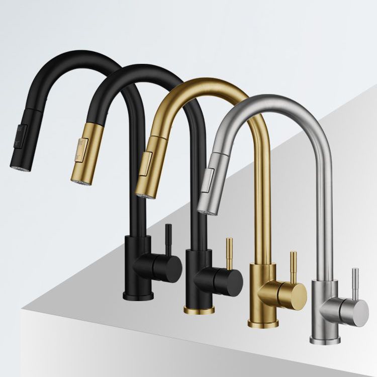 Modern Pull down Sprayer Water Filler One Handle High Arch Kitchen Faucet Clearhalo 'Home Improvement' 'home_improvement' 'home_improvement_kitchen_faucets' 'Kitchen Faucets' 'Kitchen Remodel & Kitchen Fixtures' 'Kitchen Sinks & Faucet Components' 'kitchen_faucets' 1200x1200_291bd4a7-83dc-4a51-8956-a3c1e69f73ba