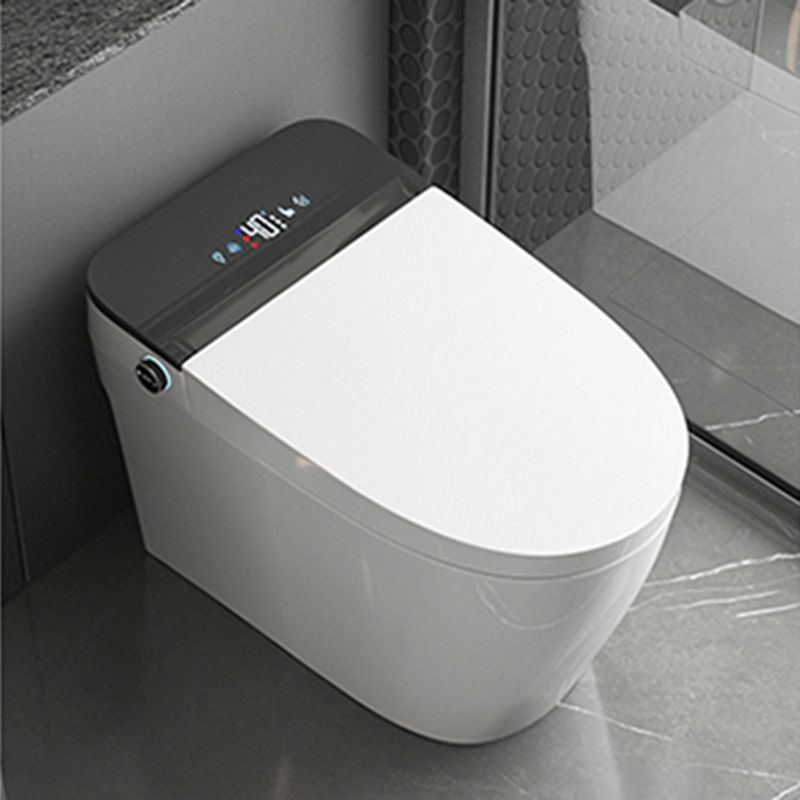 Contemporary Floor Standing Bidet in White Elongated Toilet Clearhalo 'Bathroom Remodel & Bathroom Fixtures' 'Bidets' 'Home Improvement' 'home_improvement' 'home_improvement_bidets' 'Toilets & Bidets' 1200x1200_291bfdcd-01a3-45d7-bd52-2b789c794e23