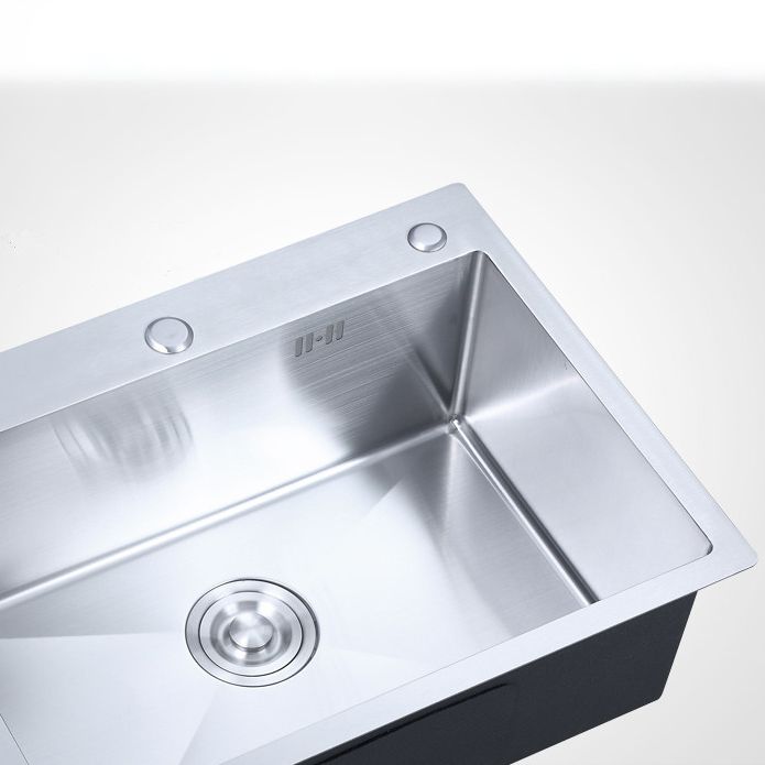 Single Bowl Kitchen Sink Stainless Steel Kitchen Sink(Not Included Faucet) Clearhalo 'Home Improvement' 'home_improvement' 'home_improvement_kitchen_sinks' 'Kitchen Remodel & Kitchen Fixtures' 'Kitchen Sinks & Faucet Components' 'Kitchen Sinks' 'kitchen_sinks' 1200x1200_29295a7c-2ee8-4640-addf-1a925139371f