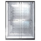 Transparent Double Sliding Shower Bath Doors Metal Frame Shower Door Clearhalo 'Bathroom Remodel & Bathroom Fixtures' 'Home Improvement' 'home_improvement' 'home_improvement_shower_tub_doors' 'Shower and Tub Doors' 'shower_tub_doors' 'Showers & Bathtubs' 1200x1200_29332040-c4e4-42af-bb8d-e28ef9d8bf85