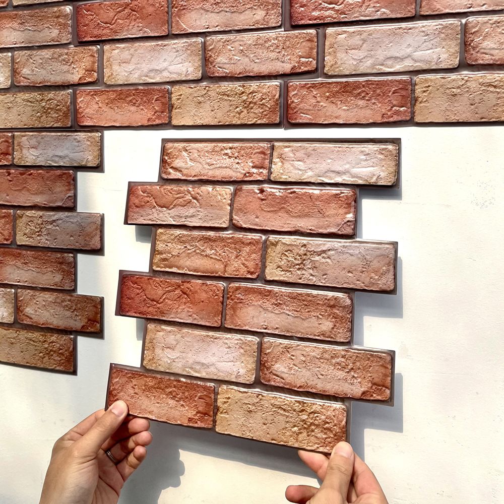 Modern Wall Panel 3D Brick Peel and Stick Waterproof Wall Paneling Clearhalo 'Flooring 'Home Improvement' 'home_improvement' 'home_improvement_wall_paneling' 'Wall Paneling' 'wall_paneling' 'Walls & Ceilings' Walls and Ceiling' 1200x1200_293364dc-8f0b-4014-b484-408af4184c4e