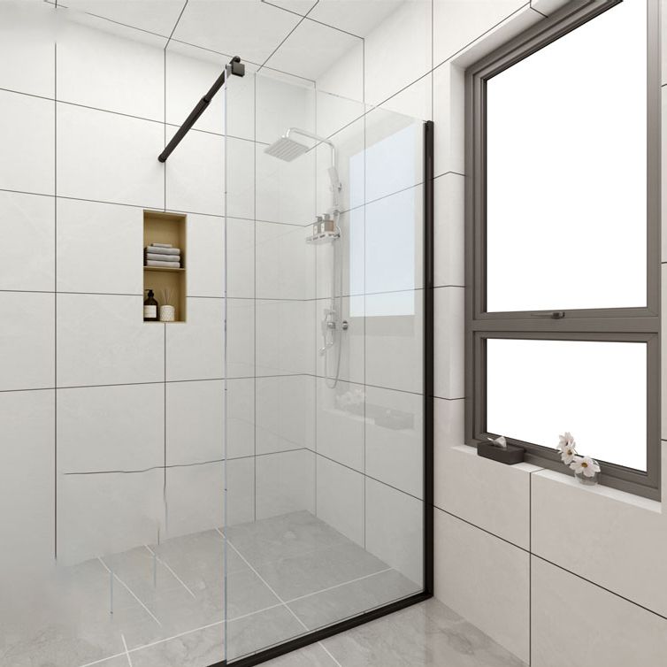 Frameless Transparent Fixed Glass Panel Scratch Resistant Fixed Glass Panel Clearhalo 'Bathroom Remodel & Bathroom Fixtures' 'Home Improvement' 'home_improvement' 'home_improvement_shower_tub_doors' 'Shower and Tub Doors' 'shower_tub_doors' 'Showers & Bathtubs' 1200x1200_293dcb07-6c98-4336-a77e-7c5db9a6ff2a