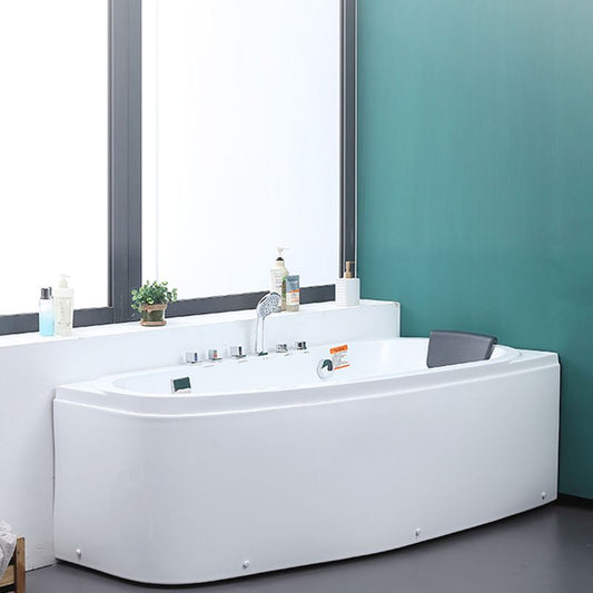 Modern Free Form Bathtub with Drain and Overflow Trim Acrylic Bath Clearhalo 'Bathroom Remodel & Bathroom Fixtures' 'Bathtubs' 'Home Improvement' 'home_improvement' 'home_improvement_bathtubs' 'Showers & Bathtubs' 1200x1200_2965a2af-66b7-43da-9318-48f43d21f755