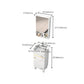 Rectangle Vanity Set White Single Sink Mirror Freestanding Bathroom Vanity with Door Clearhalo 'Bathroom Remodel & Bathroom Fixtures' 'Bathroom Vanities' 'bathroom_vanities' 'Home Improvement' 'home_improvement' 'home_improvement_bathroom_vanities' 1200x1200_296e0914-65b9-4fe1-8997-43993c9426be