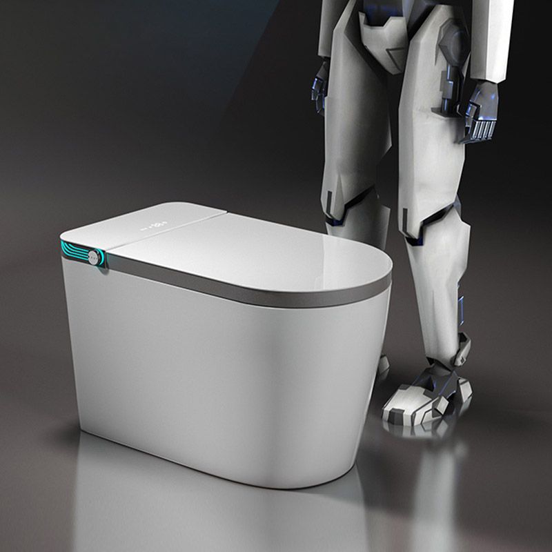 Modern 1-Piece Toilet Bowl Floor Mounted Urine Toilet with Slow Close Seat for Washroom Clearhalo 'Bathroom Remodel & Bathroom Fixtures' 'Home Improvement' 'home_improvement' 'home_improvement_toilets' 'Toilets & Bidets' 'Toilets' 1200x1200_2970058f-8430-4df7-8276-129dab56ac0e