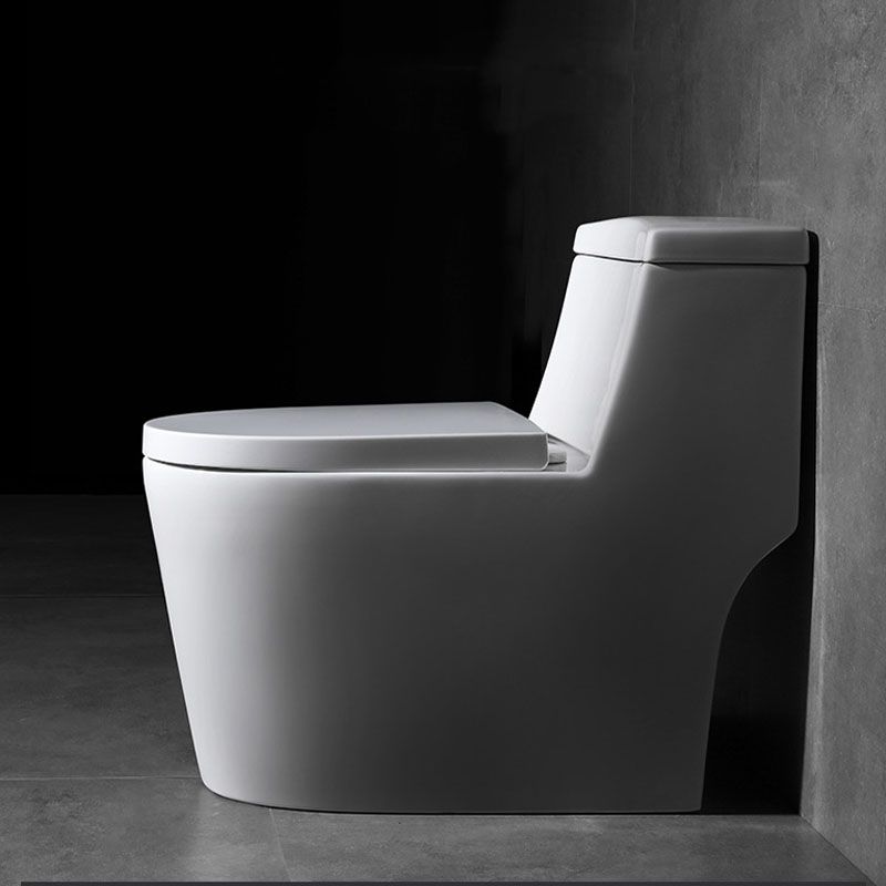 White Ceramic Floor Toilet Elongated One Piece Toilet with Glazed Surface Clearhalo 'Bathroom Remodel & Bathroom Fixtures' 'Home Improvement' 'home_improvement' 'home_improvement_toilets' 'Toilets & Bidets' 'Toilets' 1200x1200_298207de-08dd-4c02-8c1c-9ddbaec00195