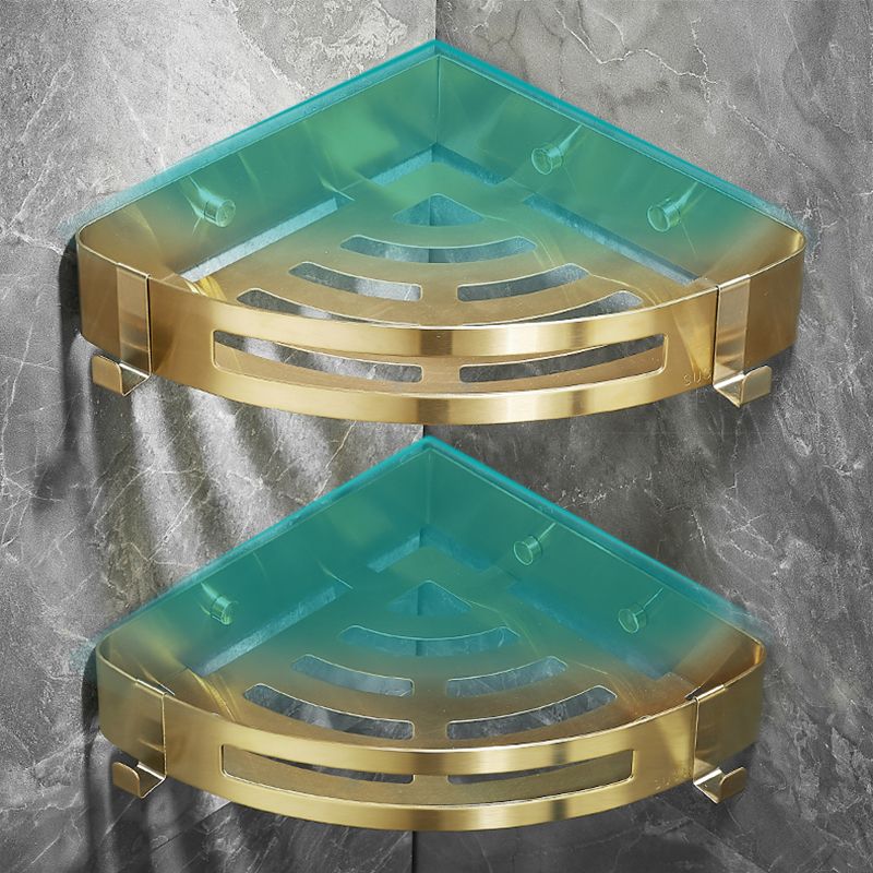 Modern Gold/Silver 3-Piece Bathroom Accessory Set, Bath Shelf Clearhalo 'Bathroom Hardware Sets' 'Bathroom Hardware' 'Bathroom Remodel & Bathroom Fixtures' 'bathroom_hardware_sets' 'Home Improvement' 'home_improvement' 'home_improvement_bathroom_hardware_sets' 1200x1200_2987211d-6d92-4069-8ac9-a5bb2da5ef11