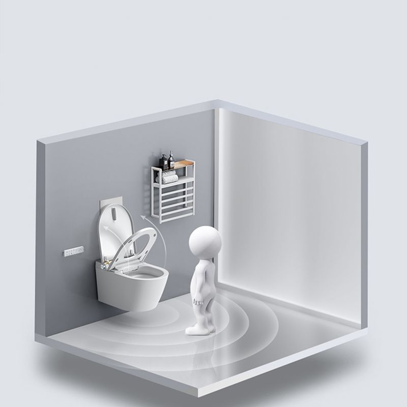 16.14" High Elongated Wall Mounted Bidet with Heated Seat White Bidet Clearhalo 'Bathroom Remodel & Bathroom Fixtures' 'Bidets' 'Home Improvement' 'home_improvement' 'home_improvement_bidets' 'Toilets & Bidets' 1200x1200_298de902-71fe-4492-a48f-5477bde553be