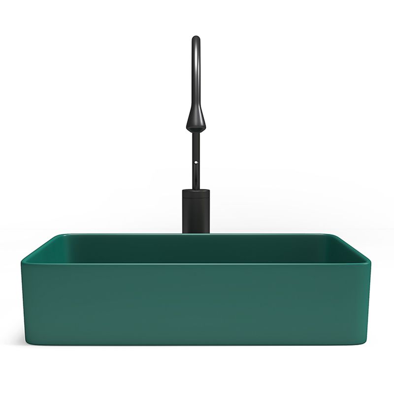 Contemporary Bathroom Sink Porcelain Rectangular Vessel Bathroom Sink Clearhalo 'Bathroom Remodel & Bathroom Fixtures' 'Bathroom Sinks & Faucet Components' 'Bathroom Sinks' 'bathroom_sink' 'Home Improvement' 'home_improvement' 'home_improvement_bathroom_sink' 1200x1200_2999c520-3fbd-46ec-a86c-b898d21b5ba8