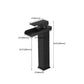 American Style 1 Handle Waterfall Basin Faucet, Bathroom Water Sink Faucet with Drain Clearhalo 'bathroom_sink_faucets' 'Conjunta de Baño y Conjunta de Grifo' 'Coronamiento de Baño y Dispositivo de Baño' 'Grifo del lavabo del baño' 'Hogar' 'home_improvement' 'home_improvement_bathroom_sink_faucets' 'Mejoras para el hogar' 1200x1200_299e4e6c-db46-4112-b212-aa43e1bd1184