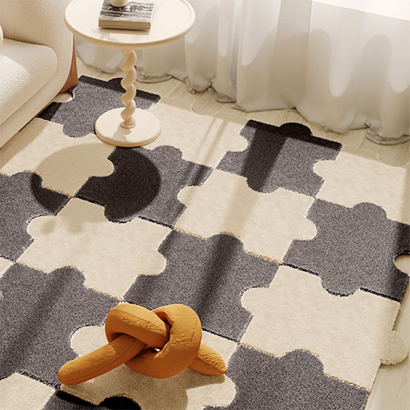 Modern Carpet Tiles Shag Puzzle Detail Color Block Carpet Tiles Clearhalo 'Carpet Tiles & Carpet Squares' 'carpet_tiles_carpet_squares' 'Flooring 'Home Improvement' 'home_improvement' 'home_improvement_carpet_tiles_carpet_squares' Walls and Ceiling' 1200x1200_29b4d2e9-94bf-4c88-b330-5135c99820f2