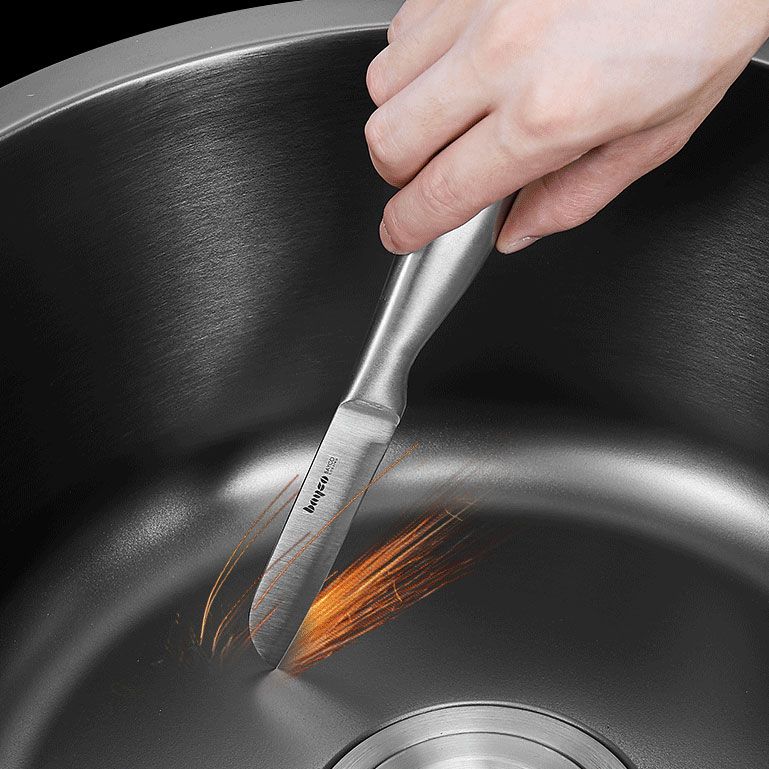 Contemporary Style Kitchen Sink Stainless Steel Kitchen Sink with Single Bowl Clearhalo 'Home Improvement' 'home_improvement' 'home_improvement_kitchen_sinks' 'Kitchen Remodel & Kitchen Fixtures' 'Kitchen Sinks & Faucet Components' 'Kitchen Sinks' 'kitchen_sinks' 1200x1200_29c8a801-8d5a-4033-8980-f617d4faf11f