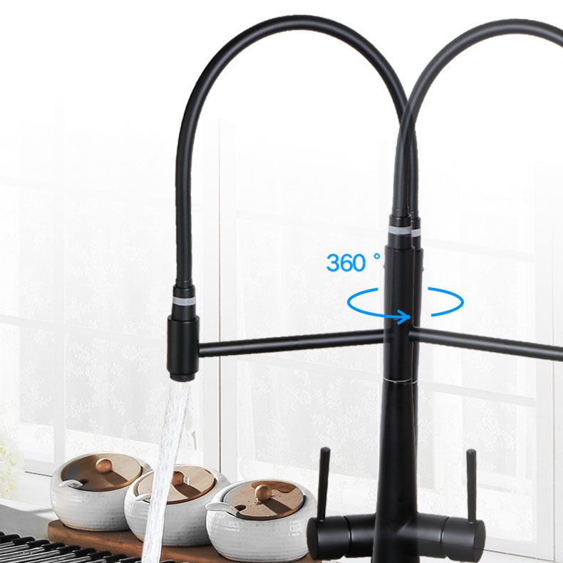 Modern Farmhouse Kitchen Faucet Pull down One Handle High Arch Water Filler Clearhalo 'Home Improvement' 'home_improvement' 'home_improvement_kitchen_faucets' 'Kitchen Faucets' 'Kitchen Remodel & Kitchen Fixtures' 'Kitchen Sinks & Faucet Components' 'kitchen_faucets' 1200x1200_29cdcbf5-2a07-42ad-a304-e2dd0b7e1143