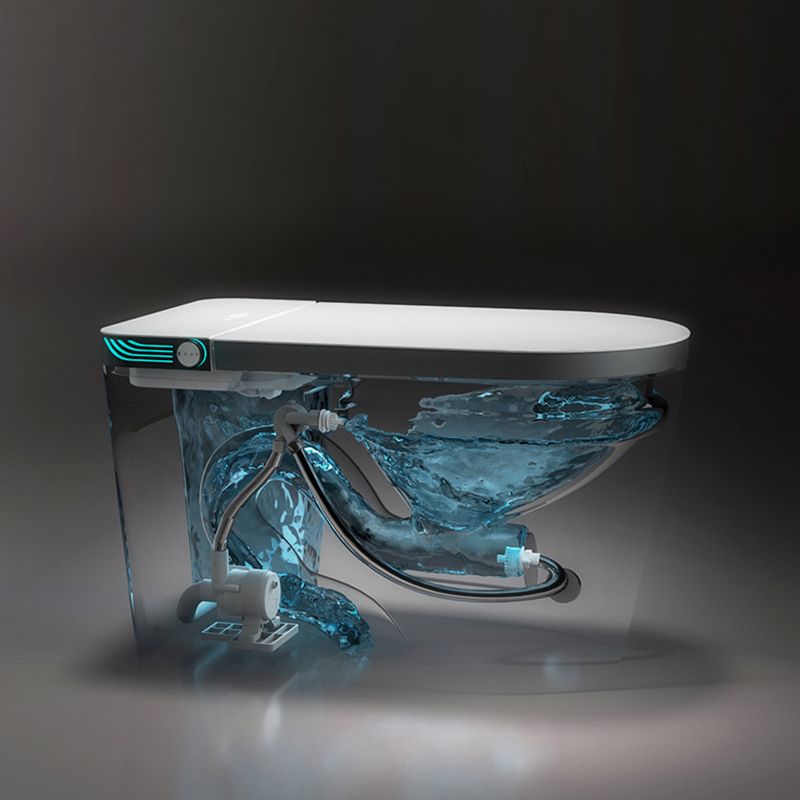 Modern Floor Mounted Flush Toilet Siphon Jet Toilet Bowl with Slow Close Seat for Washroom Clearhalo 'Bathroom Remodel & Bathroom Fixtures' 'Home Improvement' 'home_improvement' 'home_improvement_toilets' 'Toilets & Bidets' 'Toilets' 1200x1200_29e57c4a-e45a-44ba-a45b-0fb5dee136ba