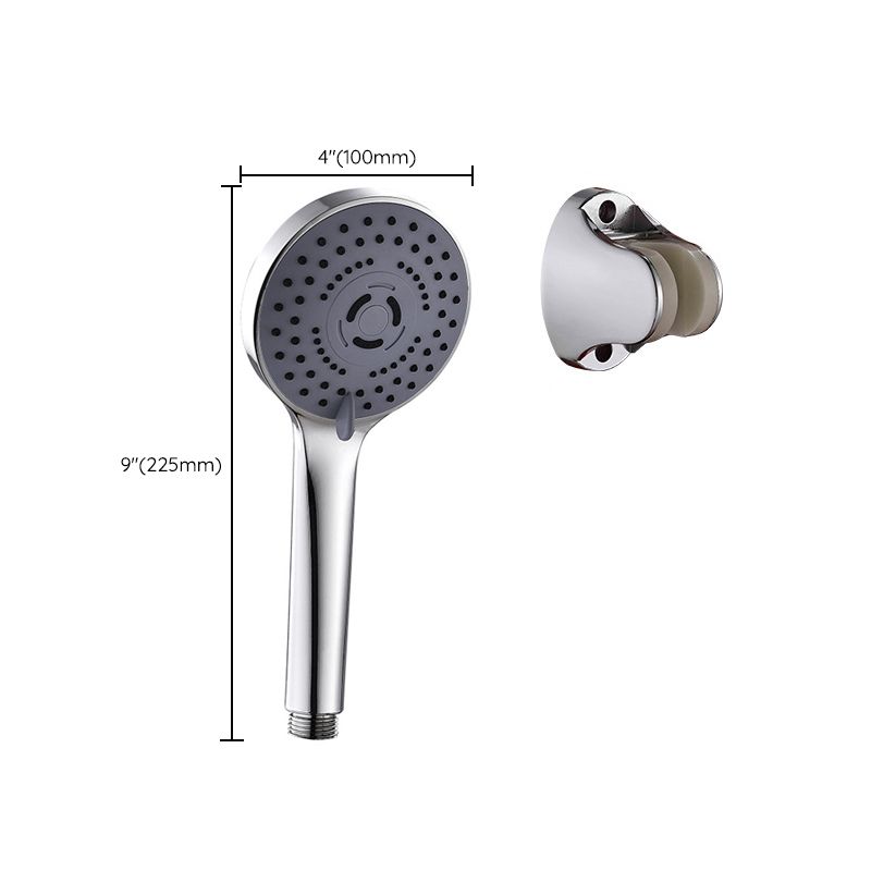 Round Shower Head Plastic Shower Head with Adjustable Spray Pattern Clearhalo 'Bathroom Remodel & Bathroom Fixtures' 'Home Improvement' 'home_improvement' 'home_improvement_shower_heads' 'Shower Heads' 'shower_heads' 'Showers & Bathtubs Plumbing' 'Showers & Bathtubs' 1200x1200_29fcd8f4-4610-4149-9106-d4c30a397eef