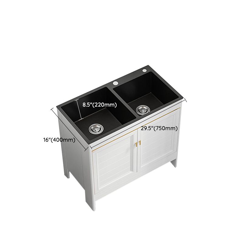 Modern Style Kitchen Sink Stainless Steel All-in-one Kitchen Sink Clearhalo 'Home Improvement' 'home_improvement' 'home_improvement_kitchen_sinks' 'Kitchen Remodel & Kitchen Fixtures' 'Kitchen Sinks & Faucet Components' 'Kitchen Sinks' 'kitchen_sinks' 1200x1200_2a223a4f-f91e-4360-82a3-6dafbb65b73b