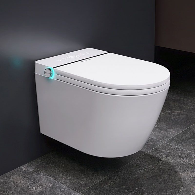 White Wall Mounted Bidet with Unlimited Warm Water and Heated Seat Clearhalo 'Bathroom Remodel & Bathroom Fixtures' 'Bidets' 'Home Improvement' 'home_improvement' 'home_improvement_bidets' 'Toilets & Bidets' 1200x1200_2a48e81e-a85d-4217-a94b-b9d8c446464c
