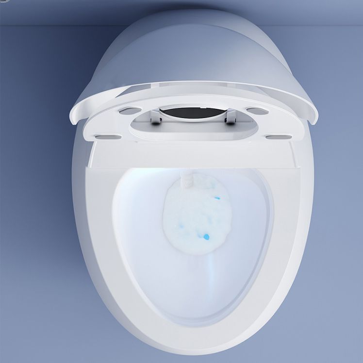 Round One-Piece Smart Toilet Bidet White All-In-One Toilet Bidet Clearhalo 'Bathroom Remodel & Bathroom Fixtures' 'Bidets' 'Home Improvement' 'home_improvement' 'home_improvement_bidets' 'Toilets & Bidets' 1200x1200_2a58bf04-8b45-47e4-9f33-cd9ef4a8a5b2