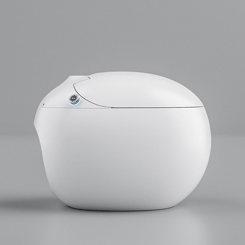 Contemporary Foot Sensor Ceramic Heated Seat White Round Floor Mount Bidet Clearhalo 'Bathroom Remodel & Bathroom Fixtures' 'Bidets' 'Home Improvement' 'home_improvement' 'home_improvement_bidets' 'Toilets & Bidets' 1200x1200_2a5d3f11-867b-4b24-b5e0-c4f2ec1bcf7a