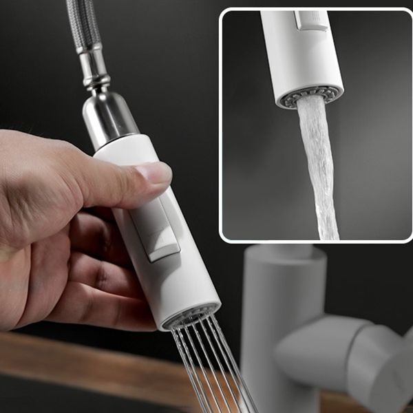 Kitchen Bar Faucet Swivel Spout Gooseneck Touch Sensor Faucet with Pull Down Sprayer Clearhalo 'Home Improvement' 'home_improvement' 'home_improvement_kitchen_faucets' 'Kitchen Faucets' 'Kitchen Remodel & Kitchen Fixtures' 'Kitchen Sinks & Faucet Components' 'kitchen_faucets' 1200x1200_2a6b11ca-1bc0-4116-9f79-b79711e548f8