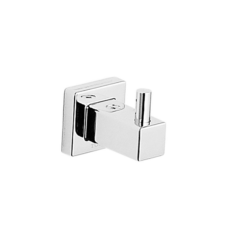 Metal Silver Bathroom Hardware Set 5 - Piece Adhesive Mount Bathroom Hardware Clearhalo 'Bathroom Hardware Sets' 'Bathroom Hardware' 'Bathroom Remodel & Bathroom Fixtures' 'bathroom_hardware_sets' 'Home Improvement' 'home_improvement' 'home_improvement_bathroom_hardware_sets' 1200x1200_2a8649bb-997c-4024-a7bc-c29f011305ab