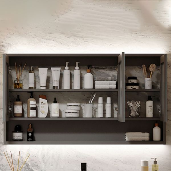 Grey Solid Wood Modern Wall Mounted Standard Bathroom Vanity Set Clearhalo 'Bathroom Remodel & Bathroom Fixtures' 'Bathroom Vanities' 'bathroom_vanities' 'Home Improvement' 'home_improvement' 'home_improvement_bathroom_vanities' 1200x1200_2a8b53c9-942d-4958-b22d-c97c3d7bef69